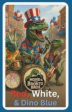 Red White & Dino Blue book cover