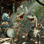 The Brontos in their tree house